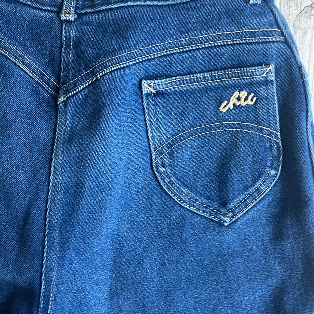 Vintage Chic Jeans Womens Mom High Rise Straight Leg USA 30x32 20 Long 80s 70s‎